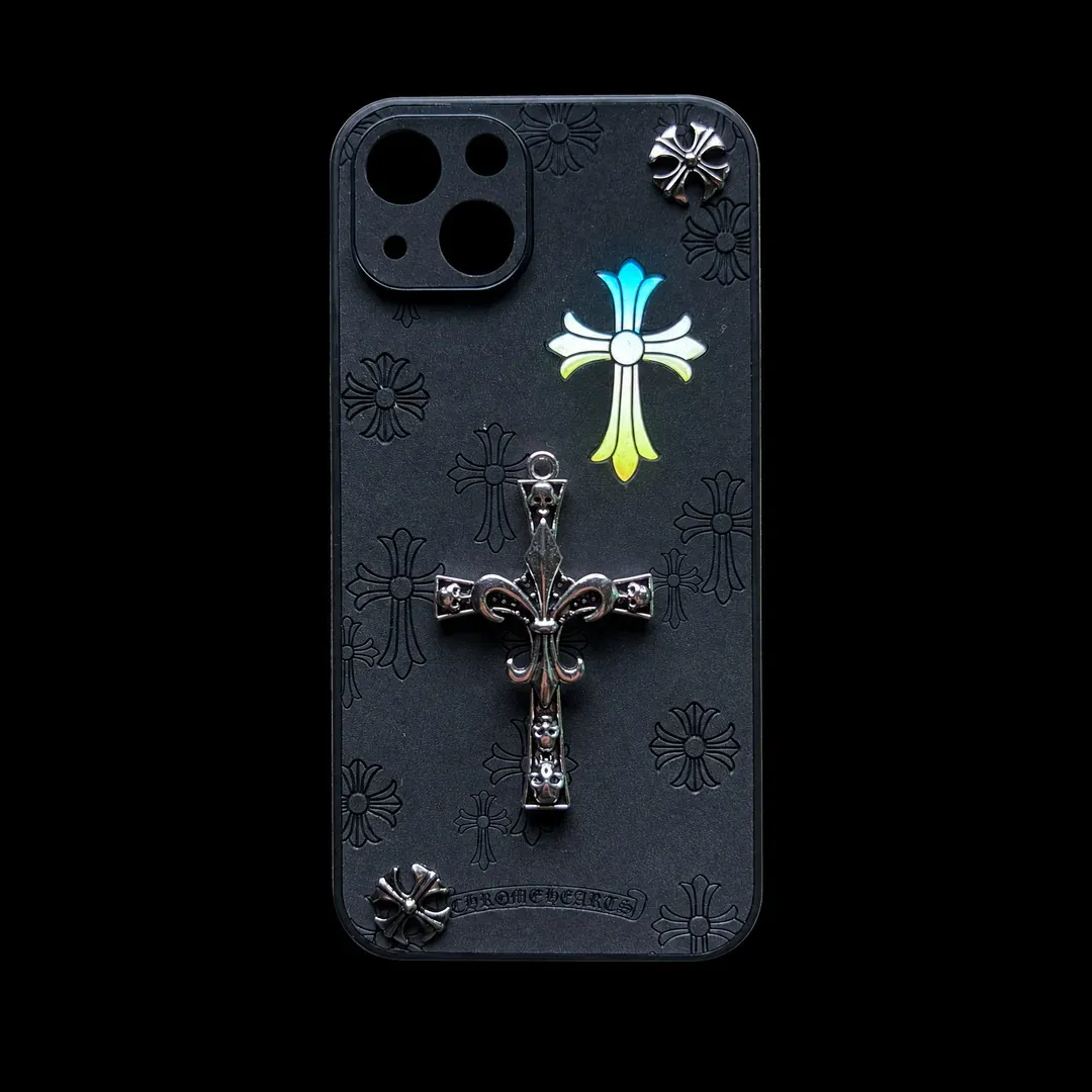 Obsidian Black Chrome Heart Reflective 02