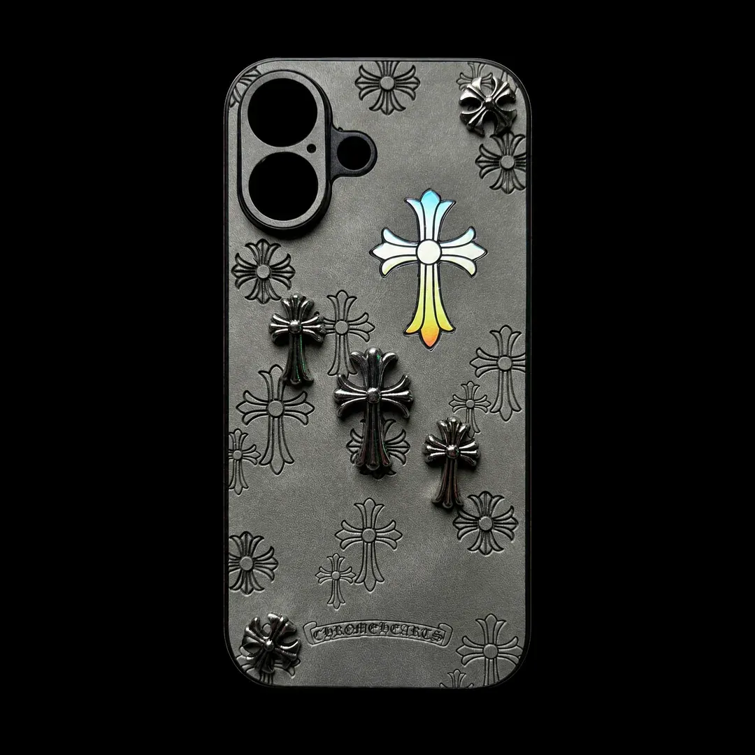 Stone Grey Chrome Heart Reflective 03