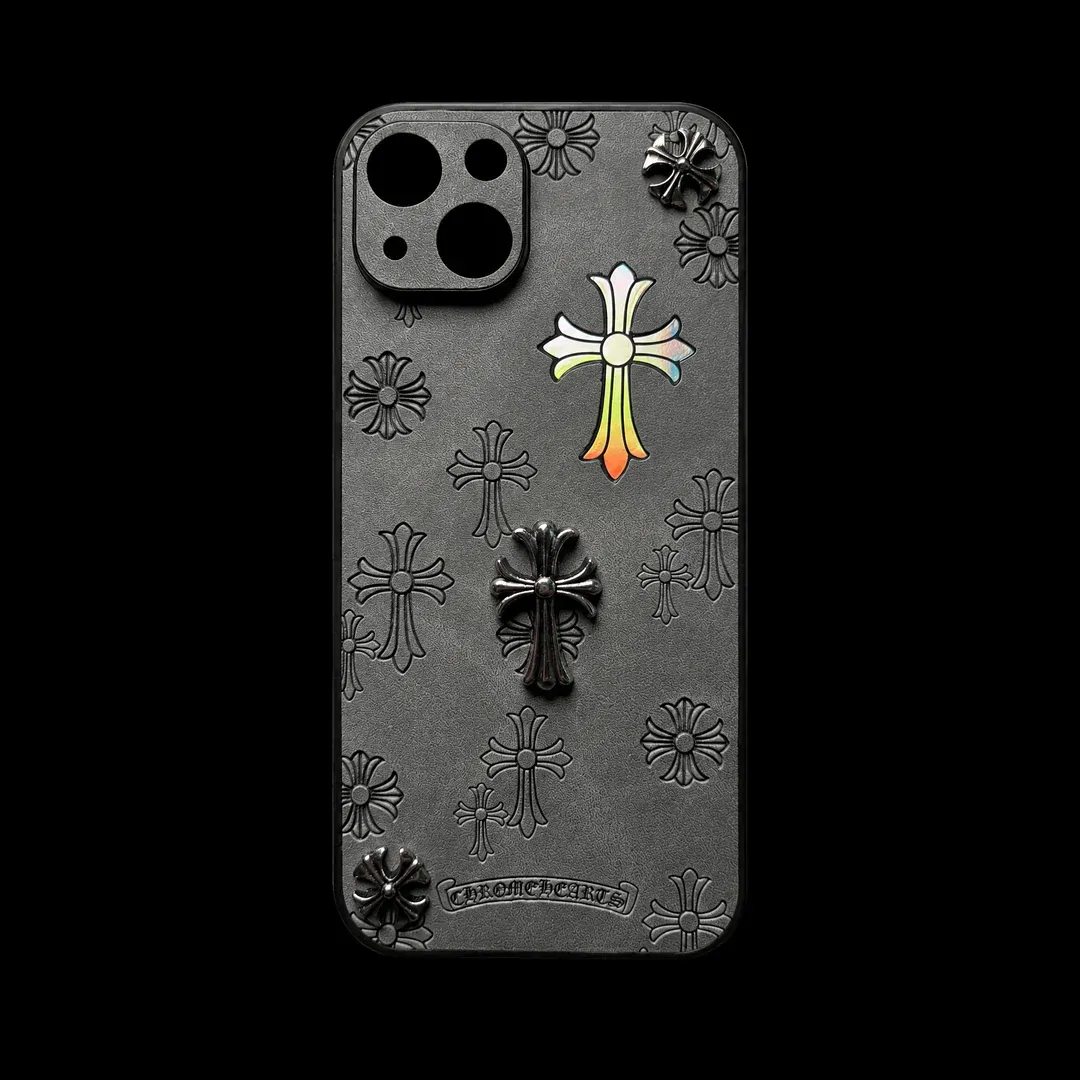 Stone Grey Chrome Heart Reflective 04