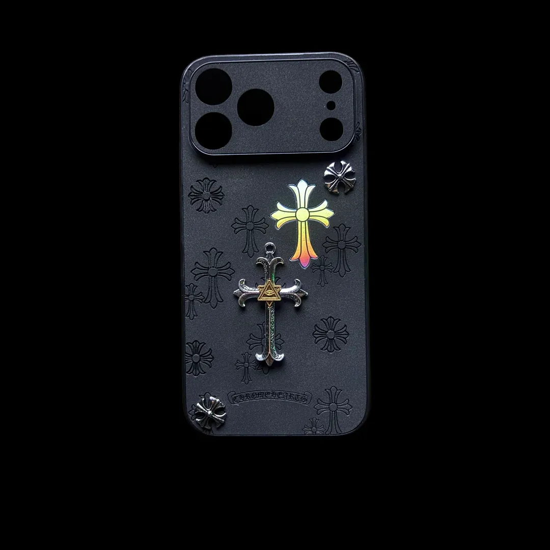 Obsidian Black Chrome Heart Reflective