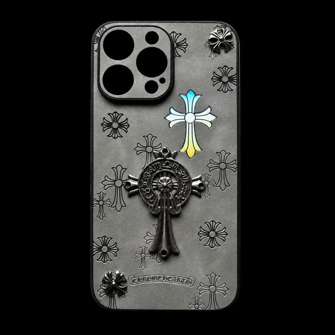 Stone Grey Chrome Heart Reflective 01
