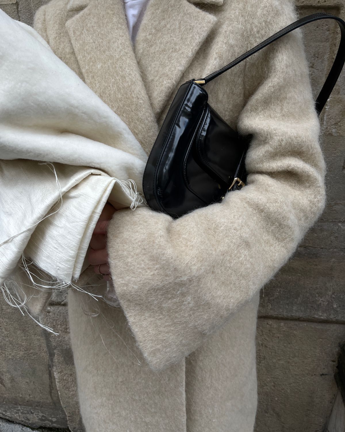 Wrap Coat, Oatmeal