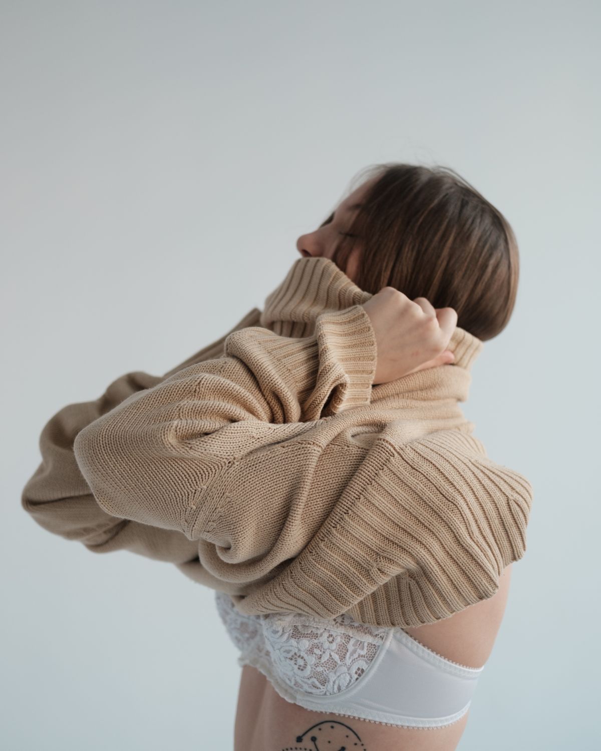 Roll Neck, Charcoal
