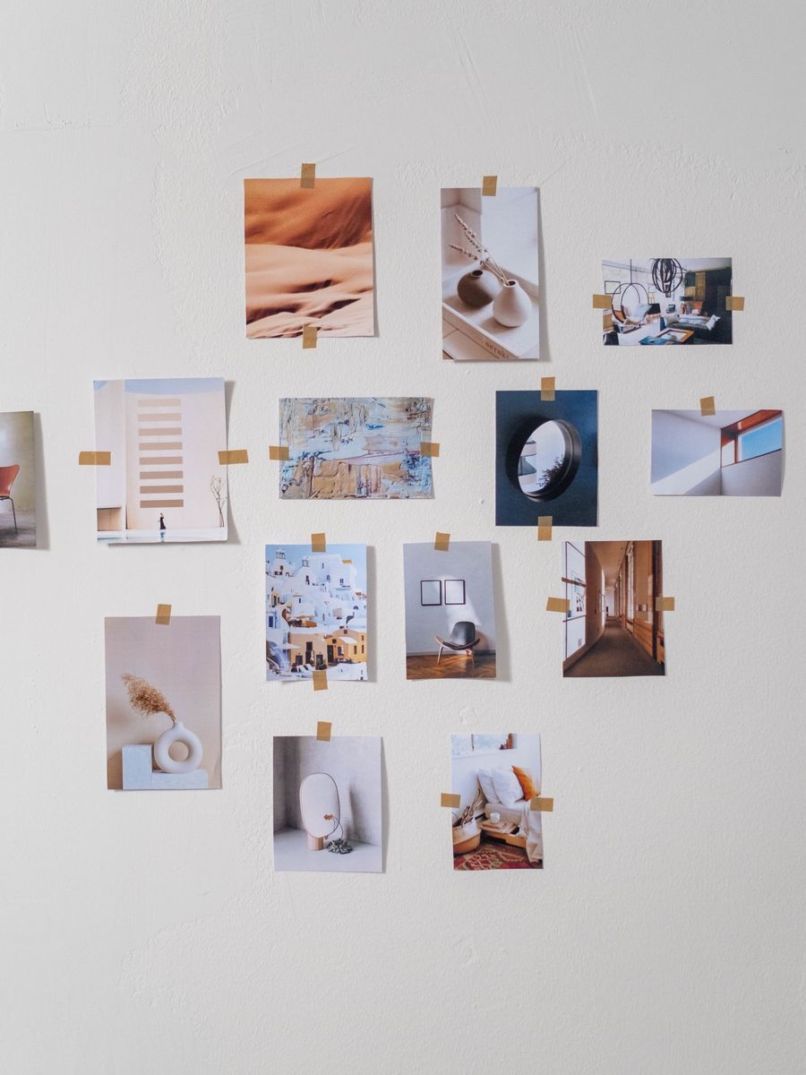A framed print on a wall, 2