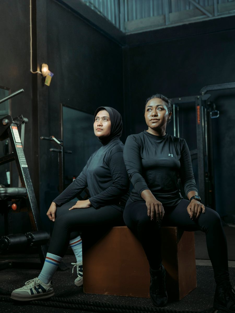 In the gym, 2