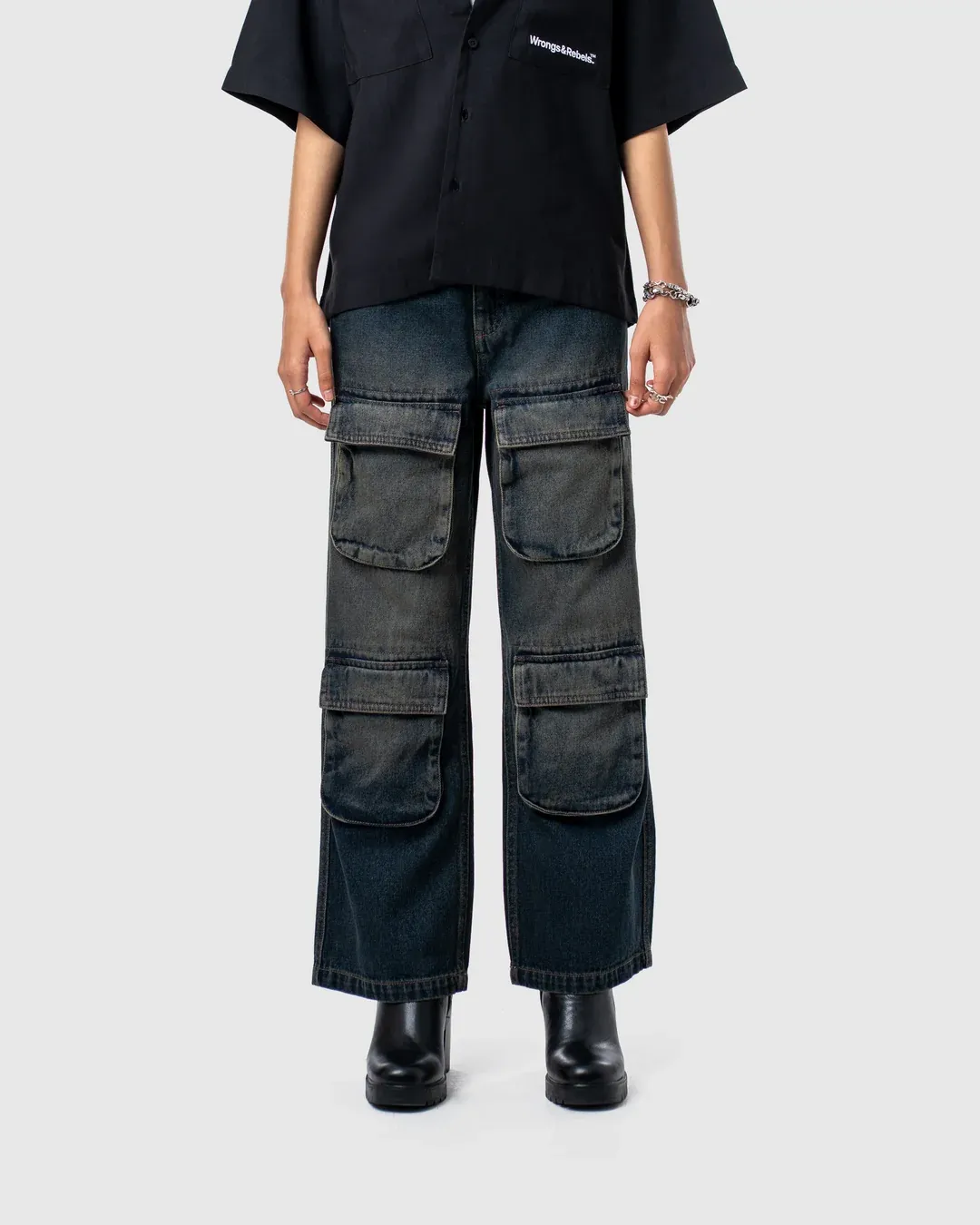 W&R Raw Denim Cargo - view 4