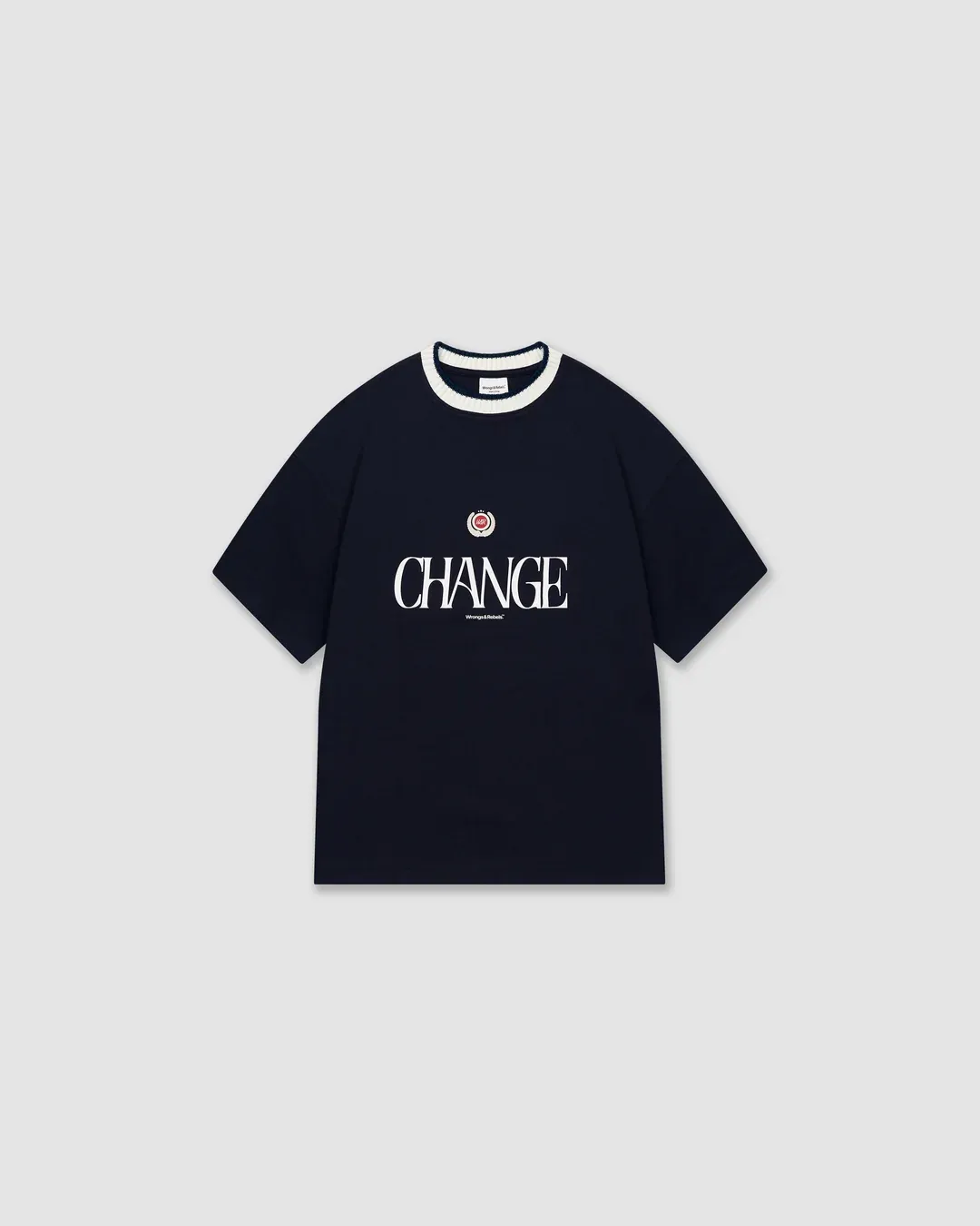 W&R Form Knit Collar Boxy T-Shirt