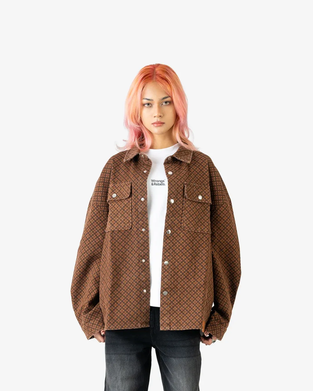 W&R Caramel Dobby Shacket - view 4