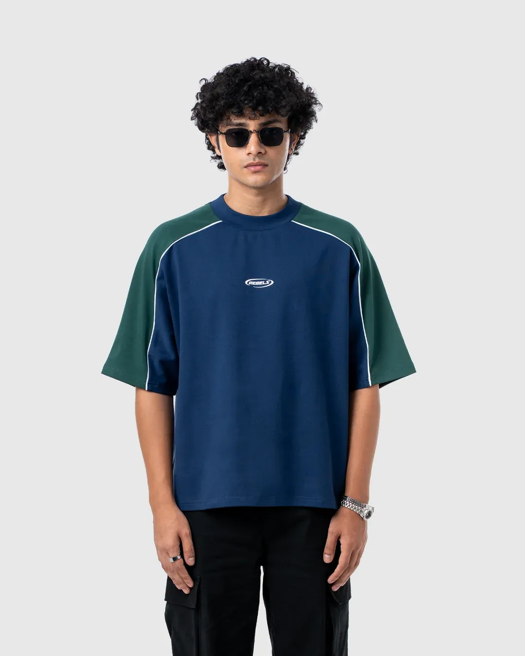 W&R Blue Old School Boxy T-Shirt - view 3