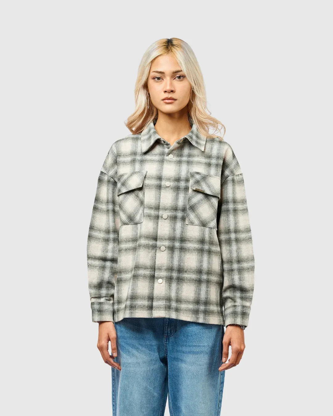 W&R Canvas Check Shacket - view 4