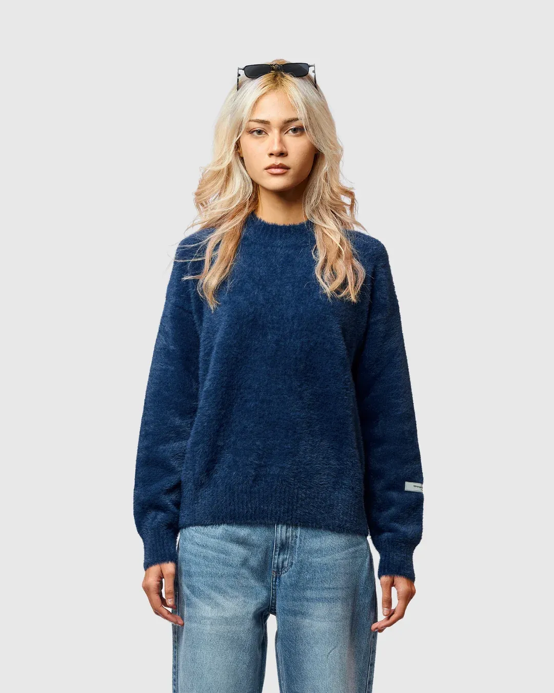 W&R Navy Cat Feather Sweater - view 4