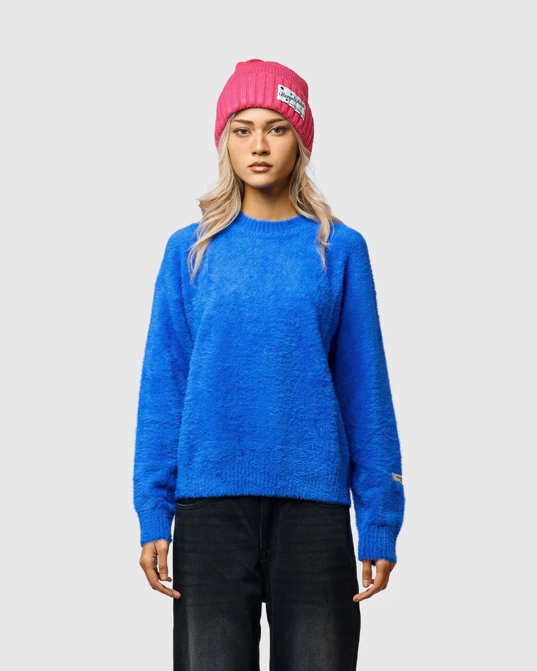 W&R Blue Cat Feather Sweater - view 4