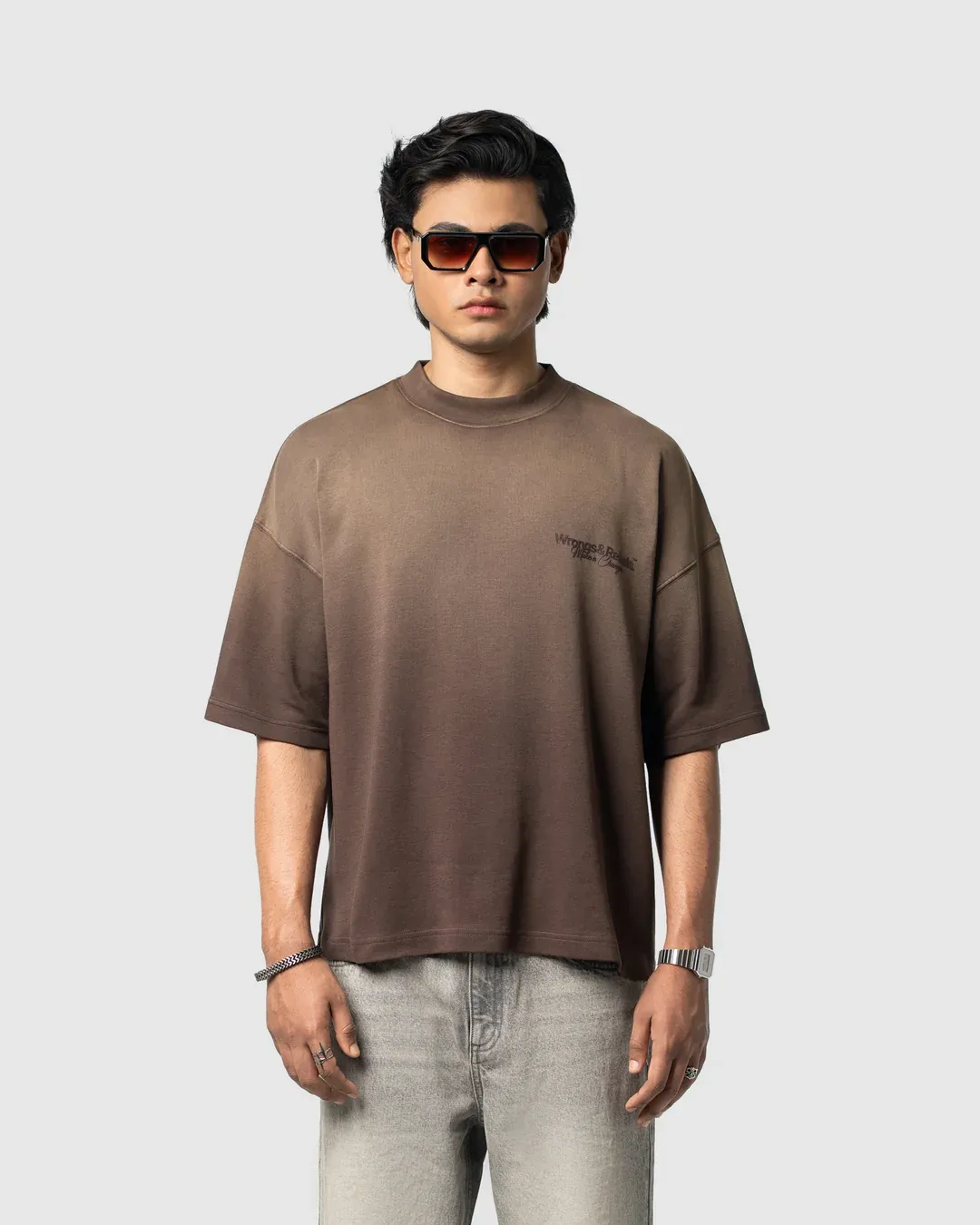 W&R Light Wash Chocolate Plum T-shirt - view 3