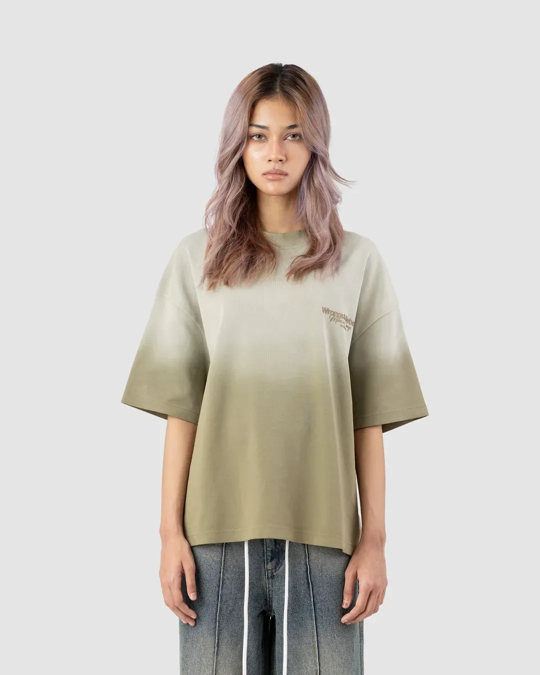 W&R Vintage Olive boxy T-shirt - view 4