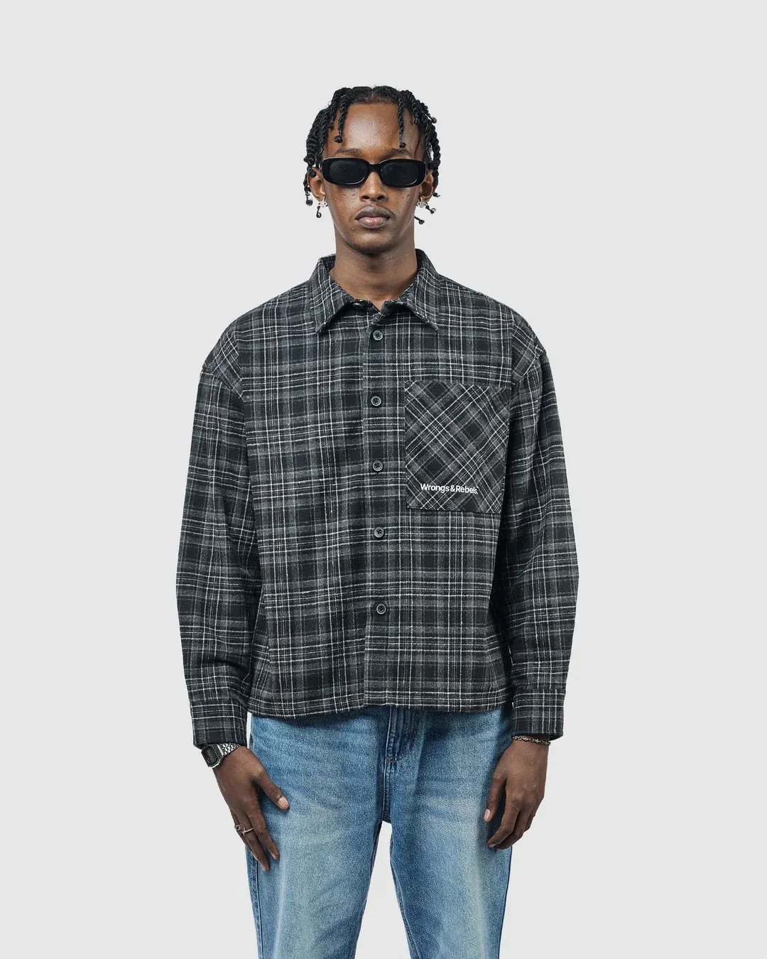 W&R Earth Boxy Check Shirt - view 3