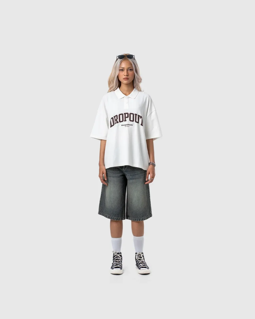 W&R Off-White Boxy Polo - view 4