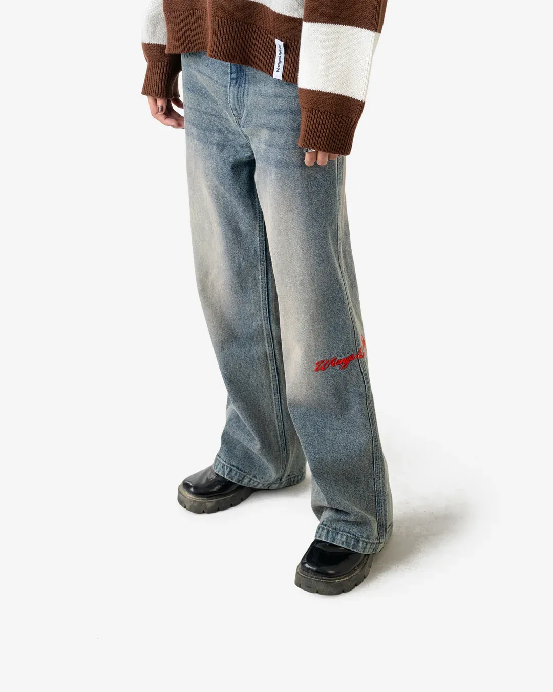 W&R Gray Fox Baggy Denim Pant - view 4
