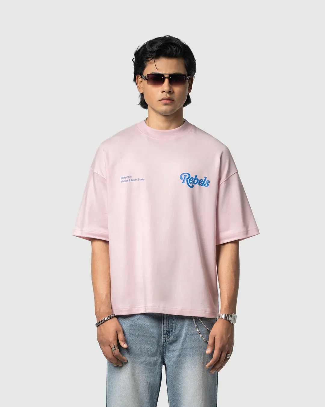 W&R Baby Pink Boxy T-Shirt - view 3
