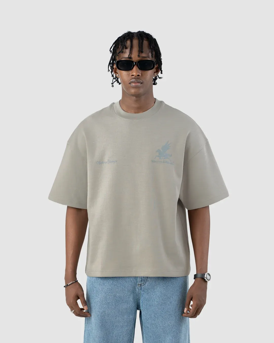 W&R Dark Ash Boxy T-Shirt - view 3