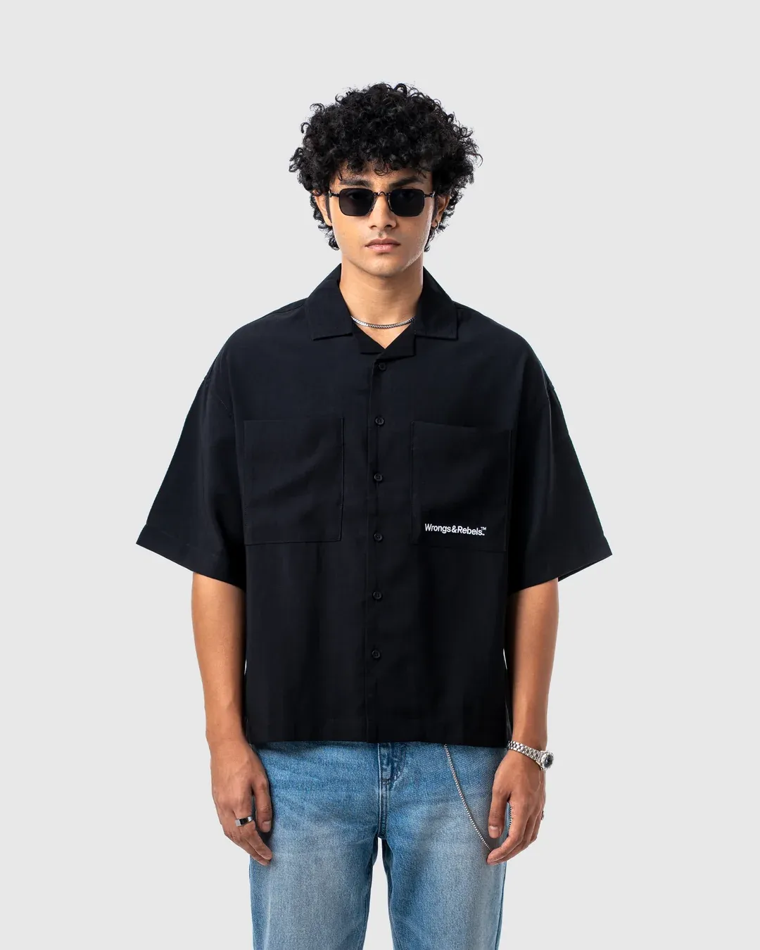 W&R Black Cuban Shirt - view 3