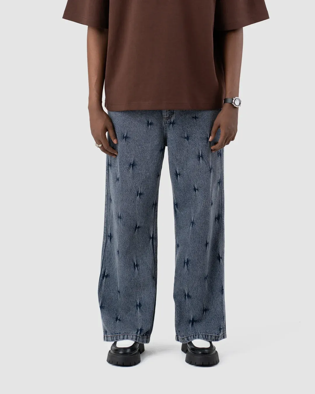 W&R Pin Stripe Baggy Pants - view 3