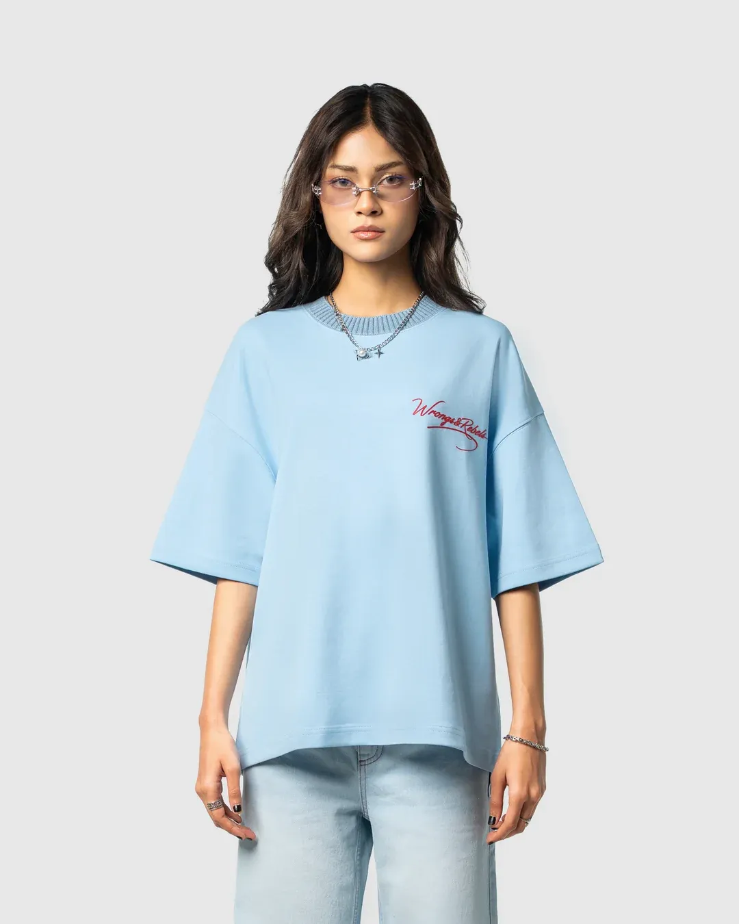 W&R Sky Knit Collar Boxy T-Shirt - view 4