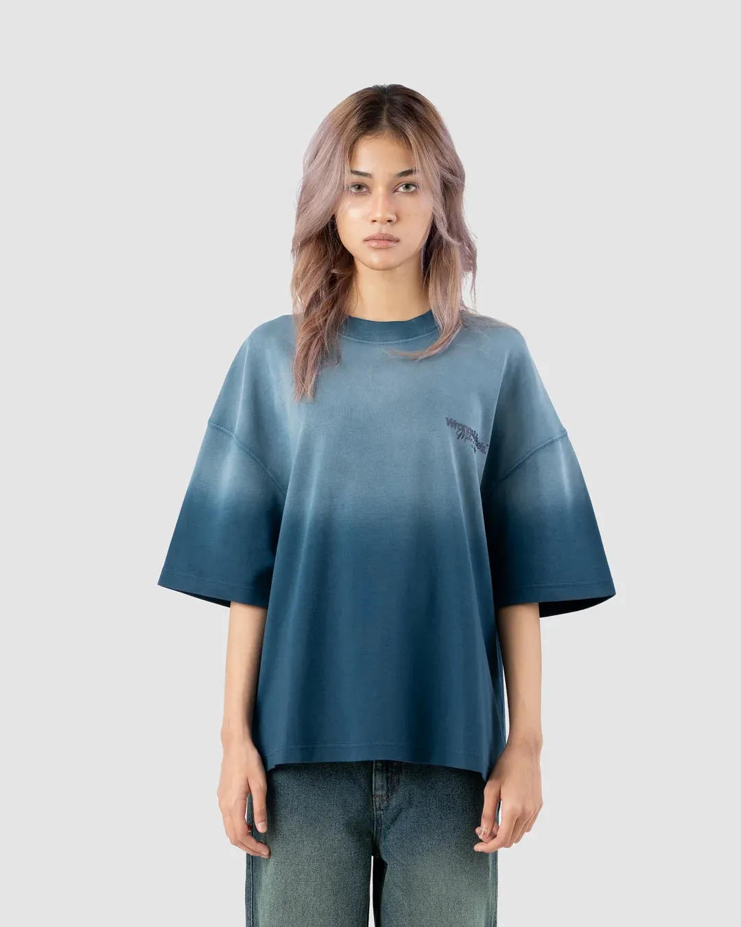 W&R Vintage Ocean Blue boxy T-shirt - view 4