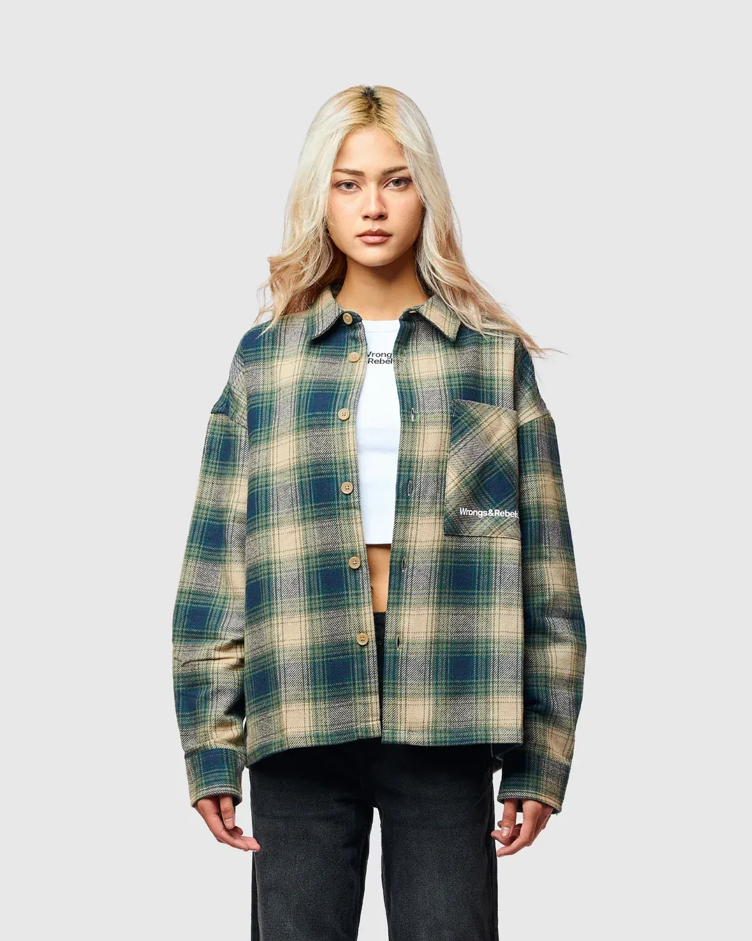 W&R Forest Boxy Check Shirt - view 4