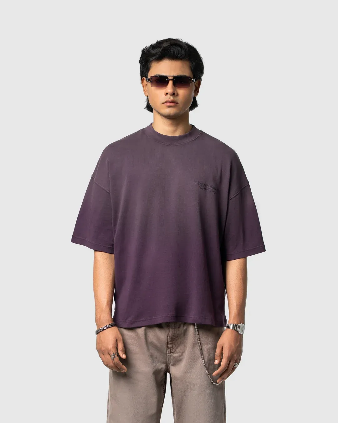 W&R Light Wash Purple T-shirt - view 3