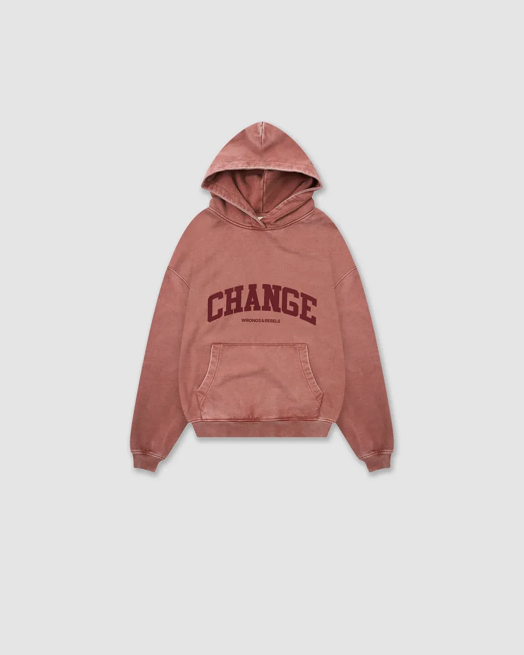 W&R Dusty Rose Boxy Hoodie
