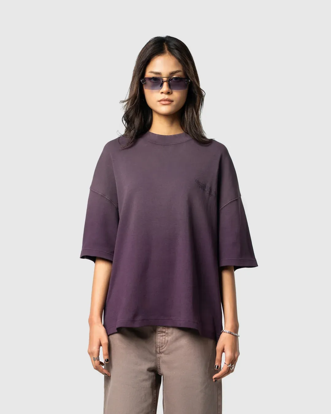 W&R Light Wash Purple T-shirt - view 4